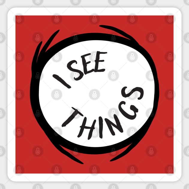 I See Things Red Emblem Gift Sticker by Scott Richards